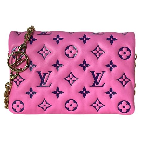 pink and purple lv bag